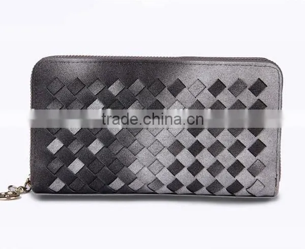2015 Fashion New Design Woman Wallet Knit Lines Lady Wallet/Purse Women photo-2
