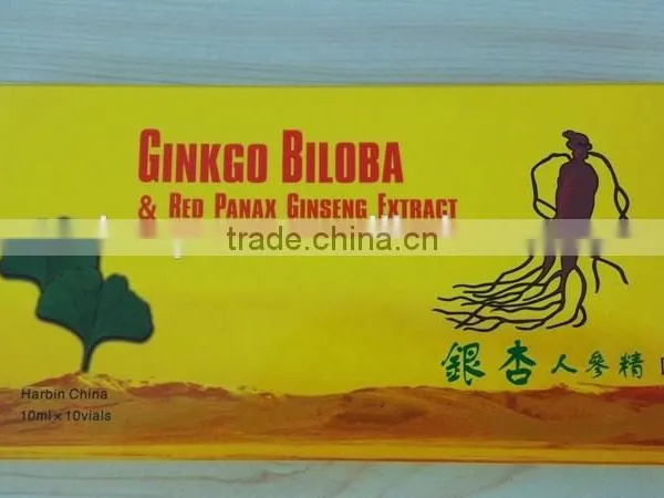 Ginkgo Biloba and Red Ginseng Oral Liquid,GMP Certificate ,OEM Package photo-4