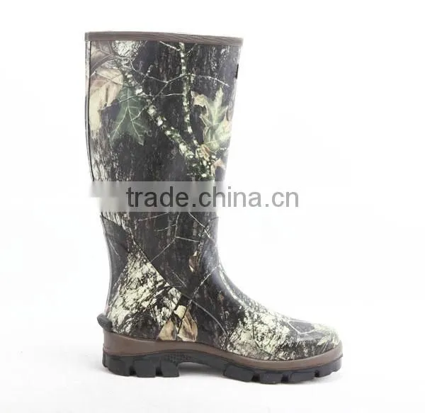 Neoprene or Cotton Lining Camouflage Camo Rubber Hunting Boots photo-2