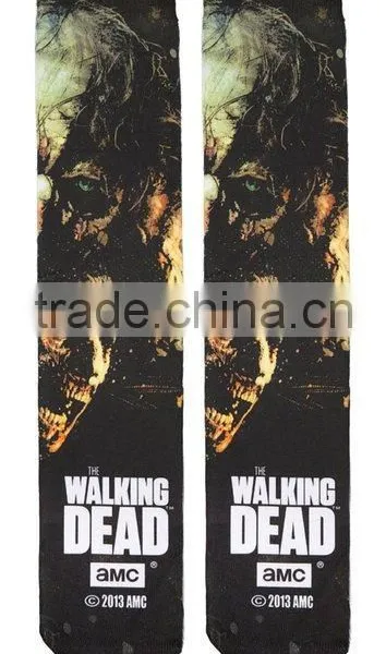 All Over Photo Printing Sublimation Wholesale Custom Print Socks photo-2