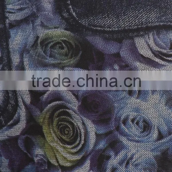 MGOO Custom Cheap Price Faux Denim Leggings High Waist Spandex Pants Foshan Manufacturer Yoga Wear photo-5