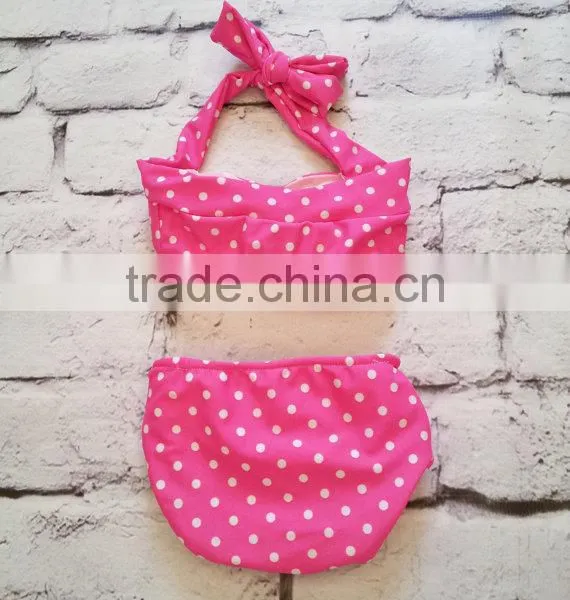 Fashionable Baby Girl Swimsuits One Piece Solid Color Child Wear Swimsuit photo-3