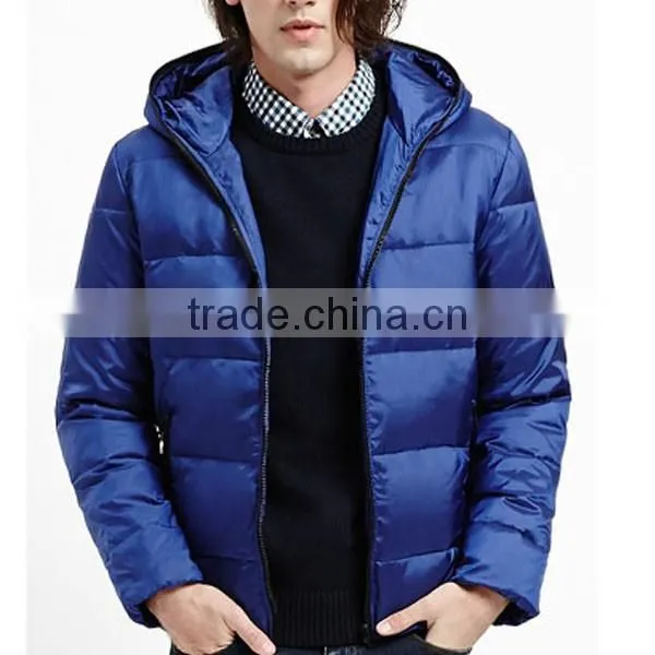 2015 Wholesale Man's Outdoor Thin Padded Jacket With Hoodie photo-4