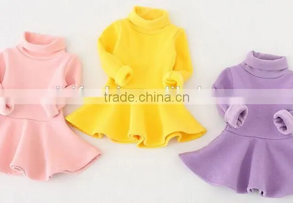 OEM Casual Latest Modern Baby Girl Winter One-Piece Dresses photo-3