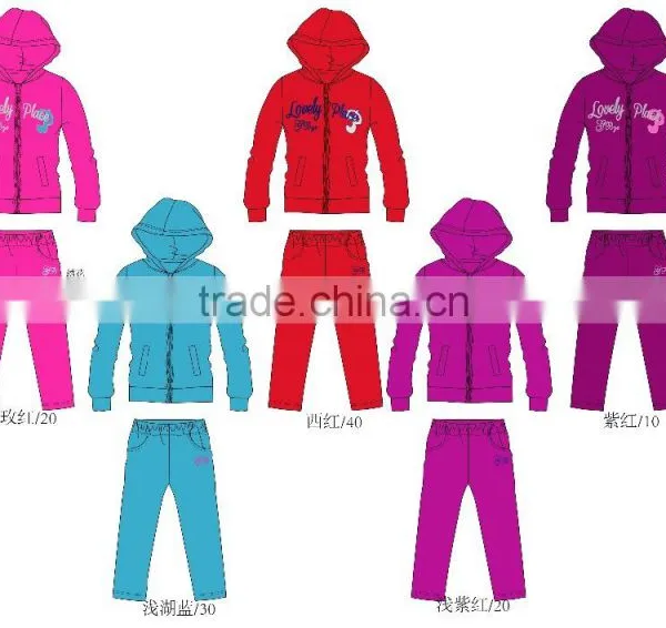 Girl's Knit Leisure Wear Set Wholesale Lot photo-2
