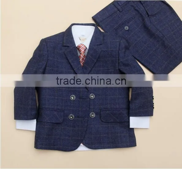 New Style Tie Box Pattern Factory Low Price High Quality Boy Suit photo-5