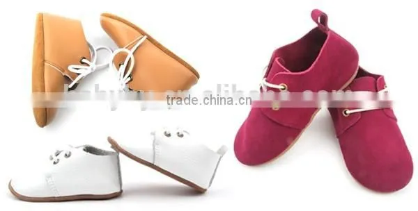 2017 Handmade Infant Leather Baby Oxford Shoes photo-3
