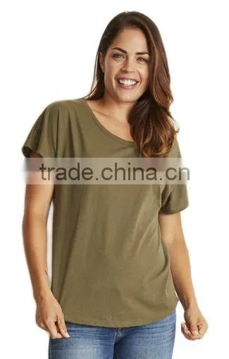 Next Level Apparel Ladies' Ideal Dolman Tee - 60% Combed Ring-spun Cotton, 40% Polyester Jersey and Comes With Your Logo photo-3