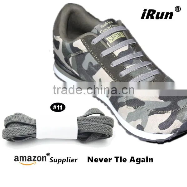 Press Release Nylon Soft and Durable No Need Tie Flat Polyester Elastic Shoelace for for Pregnant Mommy, Patients - Grey photo-5