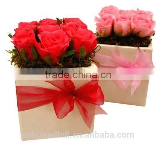 Luxury Square Design Cardboard Gift Packaging Paper Flower Box photo-2