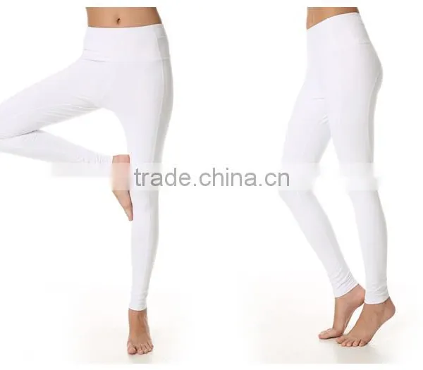 Toning Belly in Tall Waist Tight Yoga Ninth Pants 85% Polyester + 15% Spandex Women Wholesale Yoga Pants photo-5