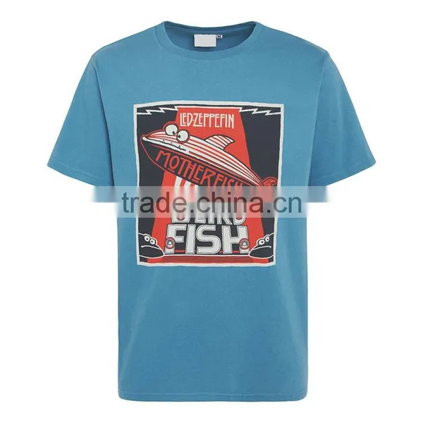 Guangzhou Shandao OEM Manufacturing Casual Summer 200g 40% Cotton 60% Polyster Short Sleeve O-neck Custom Men Fishing T Shirt photo-2