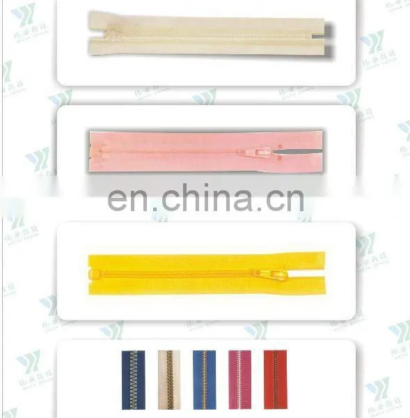 3#5#8# Metal Plastic Nylon Zipper With Auto-lock Slider MZ-0001