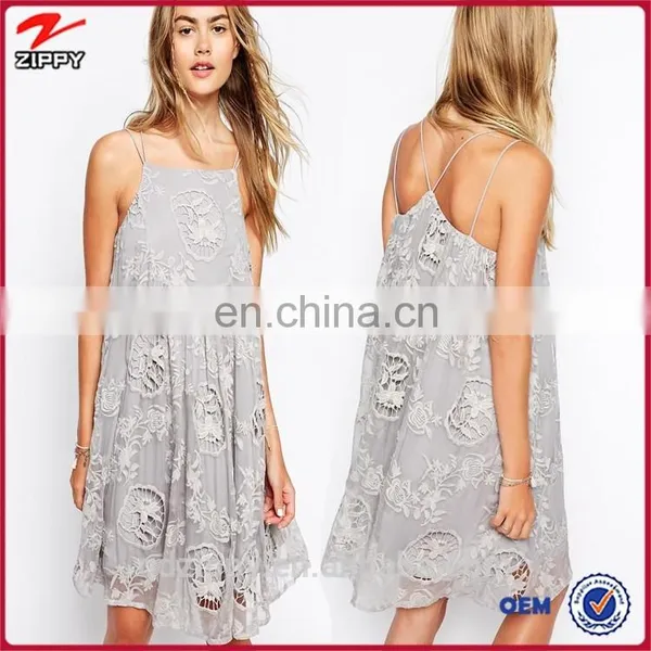 Express Clothing Women Dress With Lace Appliqued