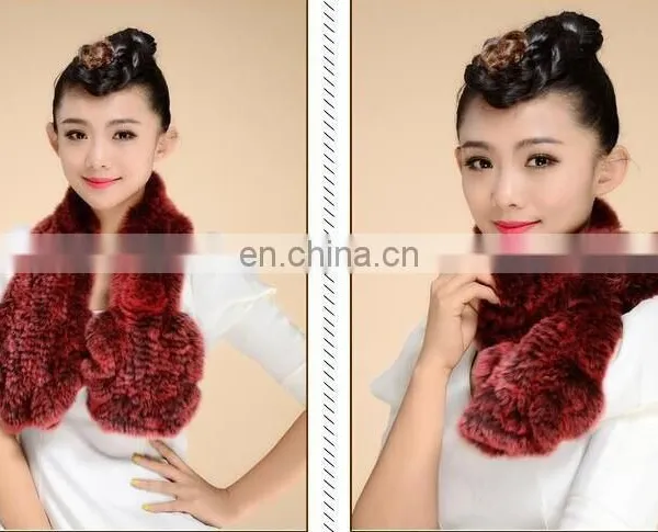 Hot Selling Rex Rabbit Fur Scarf photo-2