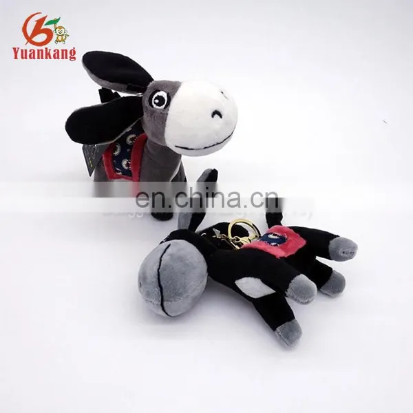Custom Mini Plush Donkey Animal Keychain photo-2