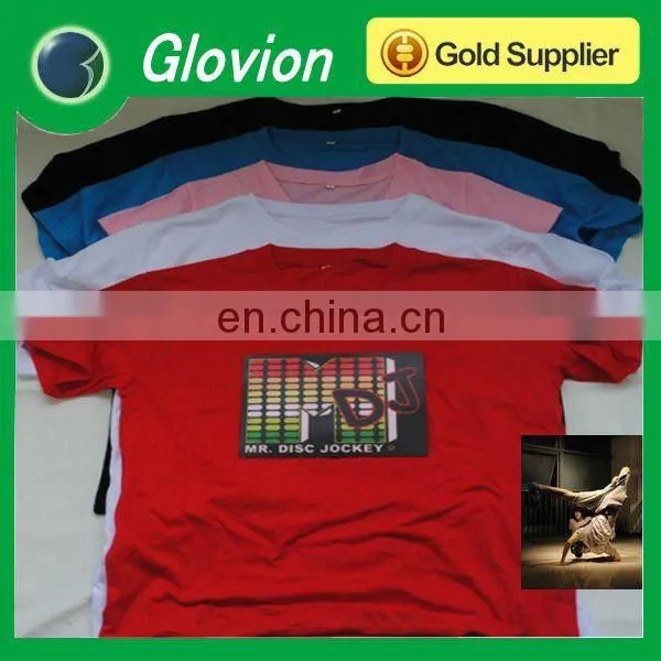 EL T Shirt EL Flashing T-Shirt Led Flashing T-shirts