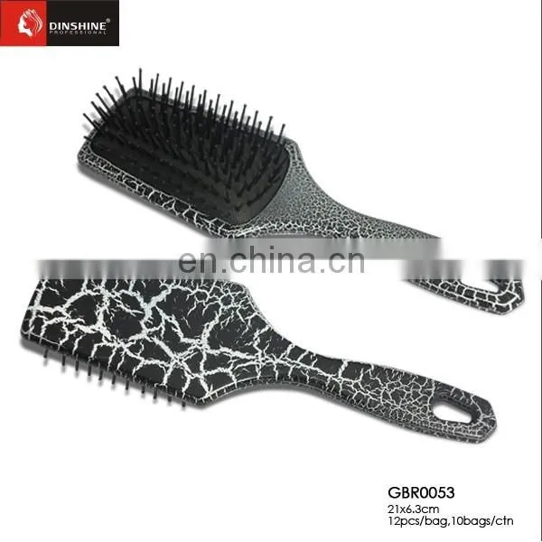 Paddle Plastic Hair Brush Metal Pins Hair Brush