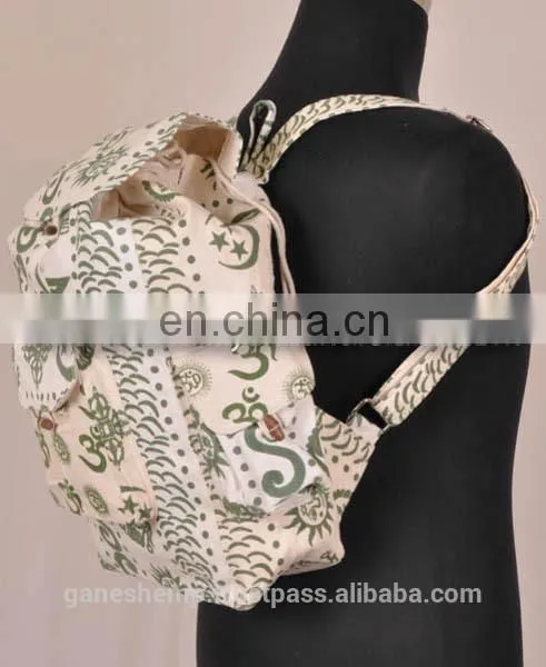Printed Hemp Backpack BPK 0007 photo-2