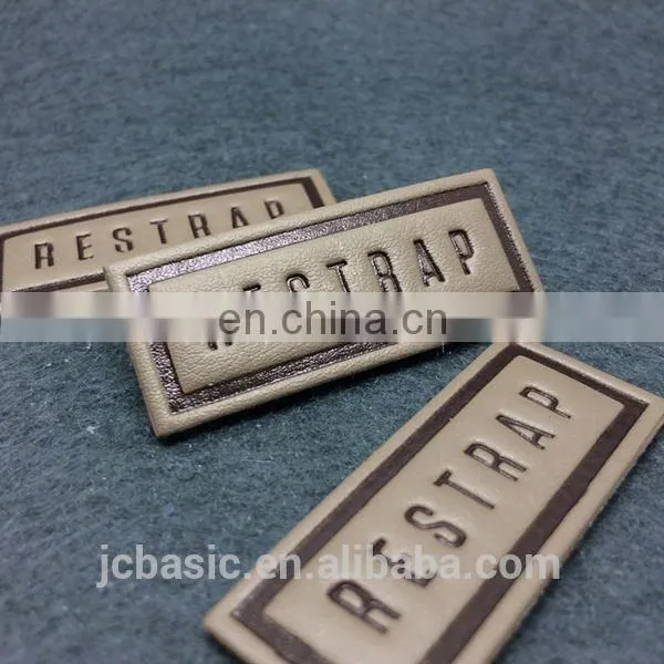 Custom Metal Clothing Labels/Guangzhou Shoes Logo Leather Label For Sale photo-6