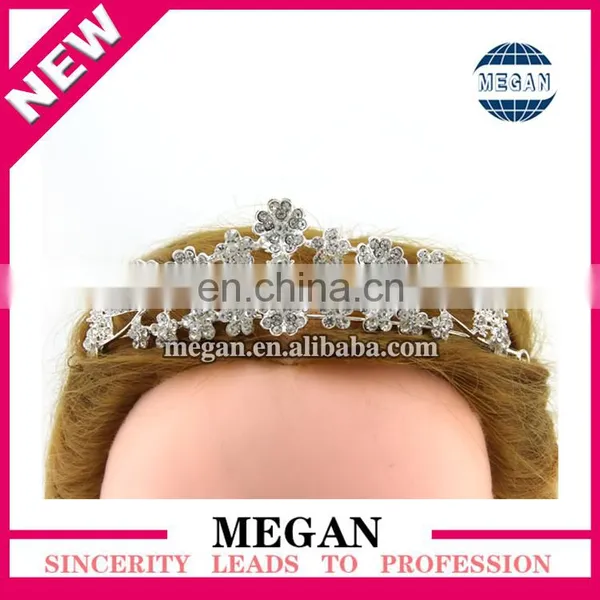 Wholesale Princess Design Hair Accessories Luxury Rhinestone Bridal Crown Wedding Tiara photo-3