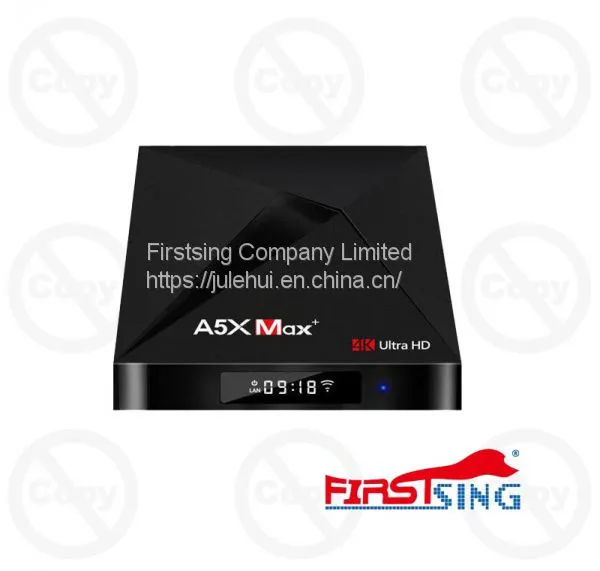 Firstsing A5X Max Plus RK3328 4G 32G Android 8.1 TV BOX  Dual Band 2.4Ghz 5Ghz Wifi Built in Antenna with 2T2R