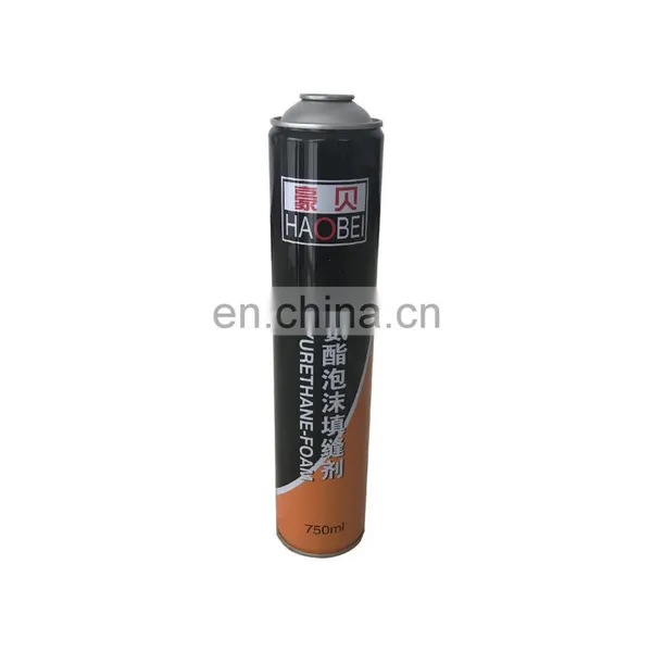 Hebei Refillable Aerosol Spray Can and PU Polyurethane Foam 750ml Empty photo-2