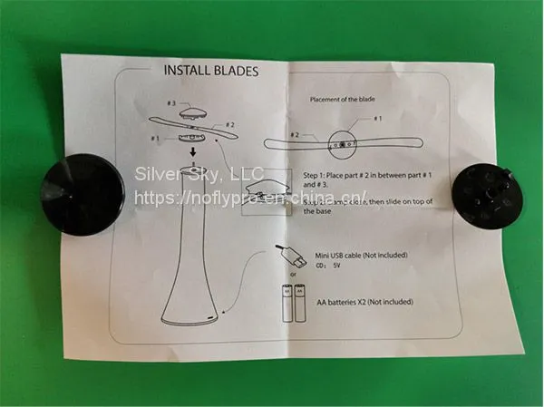 Fly Repellent Fan - Black photo-3