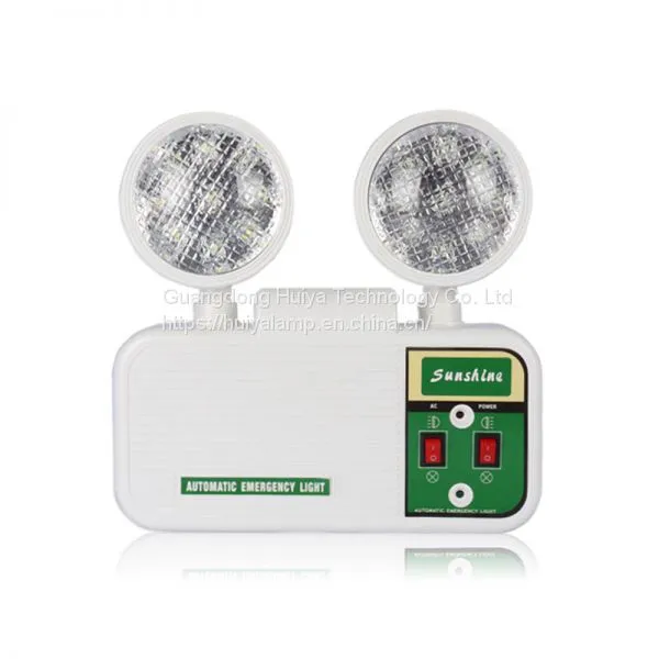 double-heads safety exit sign led rechargeable emergency lights