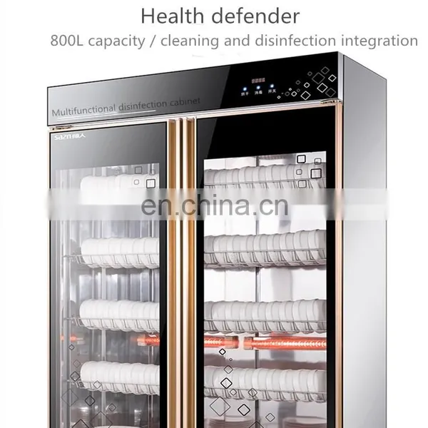 Stainless Steel Sideboard Disinfection Cabinet Commercial Double Door Large Capacity Disinfection Cupboard photo-6