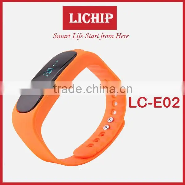 OLED Screen /call Remind/sleep Monitor/Calorie/pedometer/IP56 Waterproof/Time/Tempreture E02 Smart Bracelet photo-3