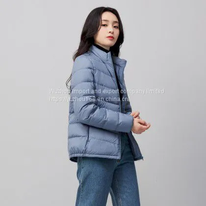 Women's Lightweight Down Jacket Fashionable Versatile Comfortable Spring and Autumn Down Jacket With Standing Collar photo-4