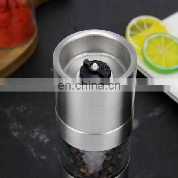 2 in 1 Transparent Glass Dual Manual Salt And Pepper Grinder Mill Kitchen Tools Accessories For Cooking Grinder photo-5