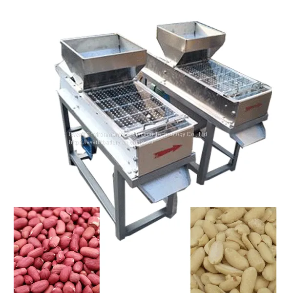 Automatic Peanut Dry Peeling Machine for Sale | Peanut Peeling Machine | 200 Kg/H Groundnut Peeling Machinery photo-2