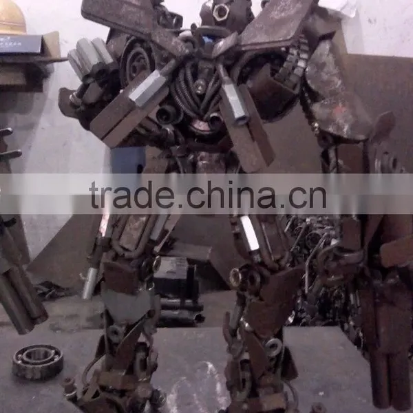 Iron Sculpture Sentinel Prime Cartoon Theme Restaurant