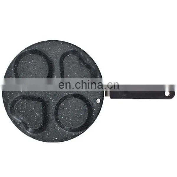 OEM Non-stick Cast Iron Cookware Divided Egg Frying Pan photo-2