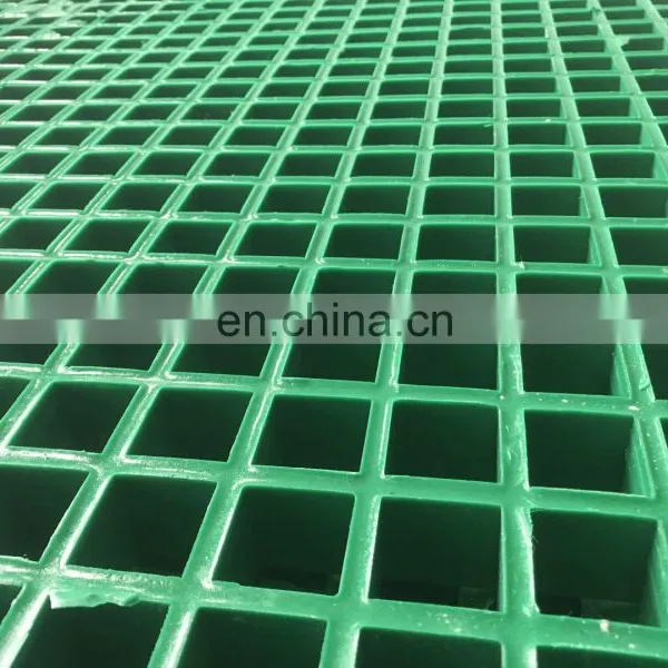 High Strength Durable GRP/FRP Molded Mesh Walkway Floor Grating Plastic Fiberglass Anti-slip Grate photo-5