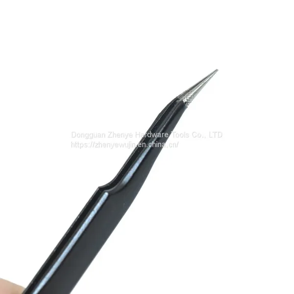 Curved Tip ST-17, ESD-17, Grafted Eyelashes, Bird's Nest Hair Picking Bell, Stainless Steel Anti-static Tweezers photo-4