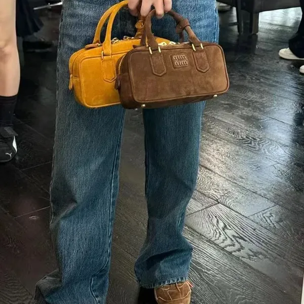 Trendy Famous Brand Leather Luxury Handbags Designer High Quality Customized Leather Tote Boston Bag Women Replicas Frosted photo-4