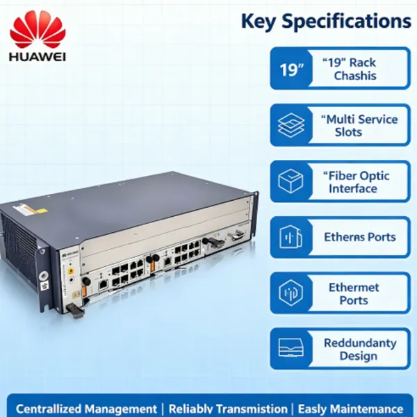 Huawei SmartAX MA5680T OLT Fiber Optic Equipment, FTTH Fiber To The Home Broadband GPON Optical Line Terminal