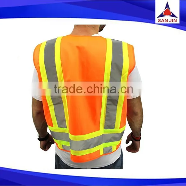 2 Pockets Custom Reflective Safety Straps Vest for Running photo-2