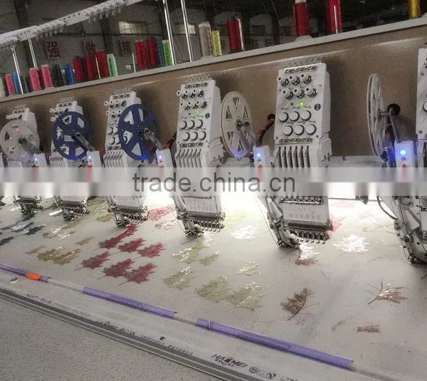 6needles 21heads Flat Single Sequin Embroidery Machine photo-3