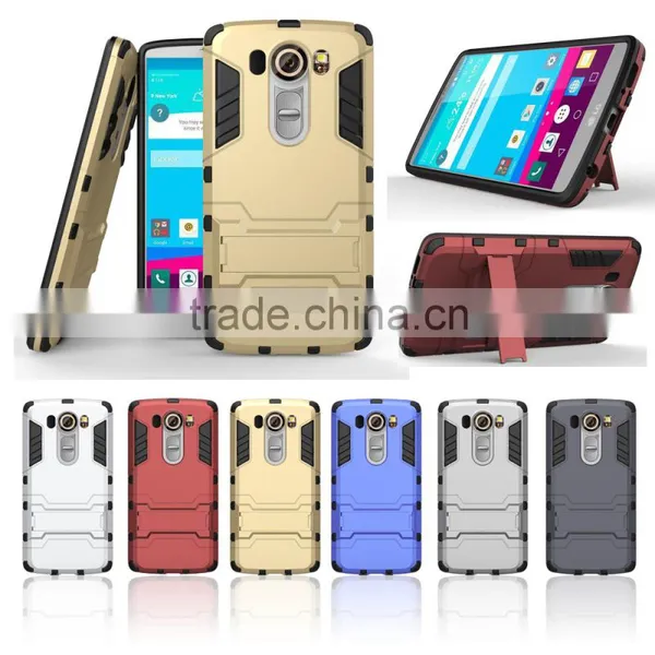 TPU+PC Back Case For LG V10 F600 With Phone Stands Hard Case With Stents MT-4788 photo-5