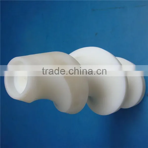 Engineering Plastic CNC Machining Uhmw-pe Plastic Conveyer Screw Rod for Bottle Extuder photo-2