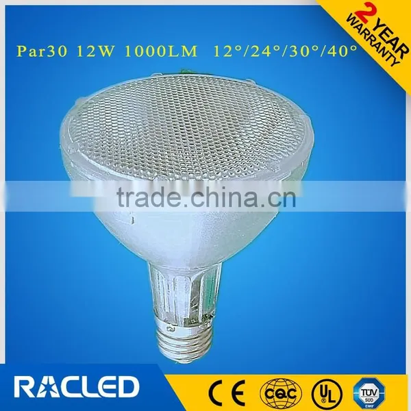 China Product Par30 LED Lights 12W Glass Material Spot Light Par20 Par38 Available