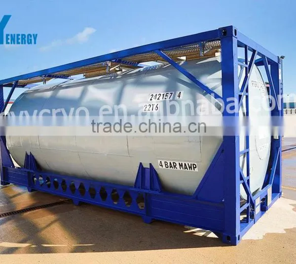 Cryogenic Liquid ISO Tank Container for LOX/LIN/Lar/LCo2 photo-2