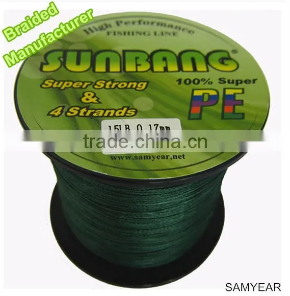 Sunbang Fishing Tackle Super Strong Multifilament Braid Fishing Line Japan Line