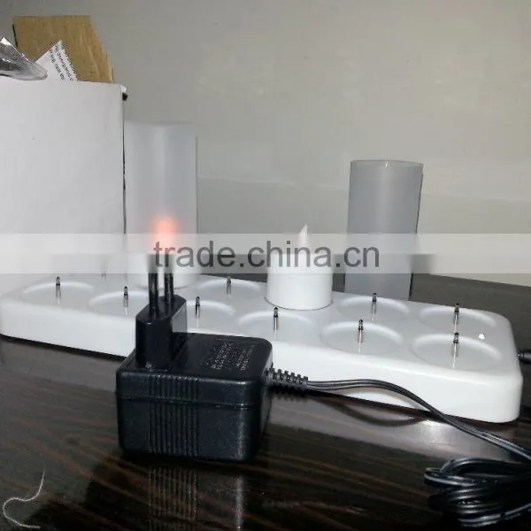 12pcs Rechargeable Plastic Flameless Electronic Led Candles Set photo-2