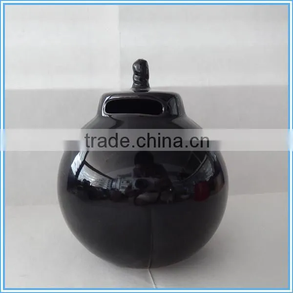 Ceramic Toy Hand Grenade Shaped Money Coin Bank Home Decoration photo-2