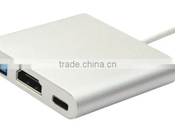 USB-C Hub With Power Deliver Aluminum Exterior for the New MacBook 2016 photo-3